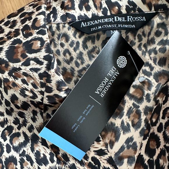 Alexander Del Rossa Satin Pajamas Pockets, PJ and Matching Sleep Mask Size M New - Picture 3 of 10